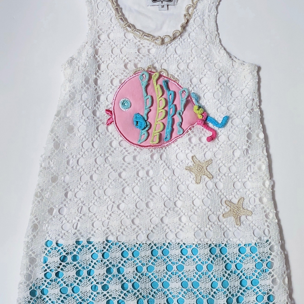 Mud Pie Crochet Dress *3T
